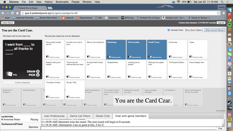Illustration for article titled Best. Cards Against Humanity. Round. Ever